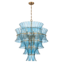 Crystorama ABI-2008-AG-BL - Abigail 21 Light Aged Brass Chandelier
