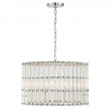 Crystorama ELL-B3006-PN - Libby Langdon for Crystorama Elliot 6 Light Polished Nickel Chandelier