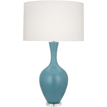 Robert Abbey MOB80 - Matte Steel Blue Audrey Table Lamp
