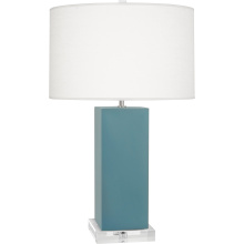 Robert Abbey MOB95 - Matte Steel Blue Harvey Table Lamp