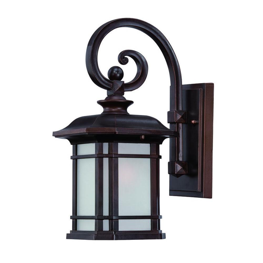 Somerset Collection Wall-Mount 1-Light Outdoor Architectural Bronze Light Fixture