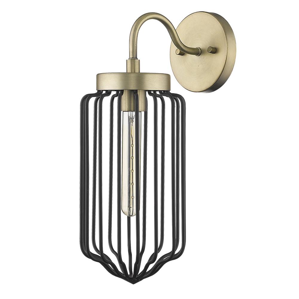 Reece 1-Light Aged Brass Sconce