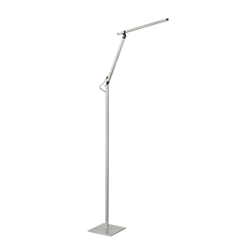 PAZZ Brushed Aluminum Floor Lamp