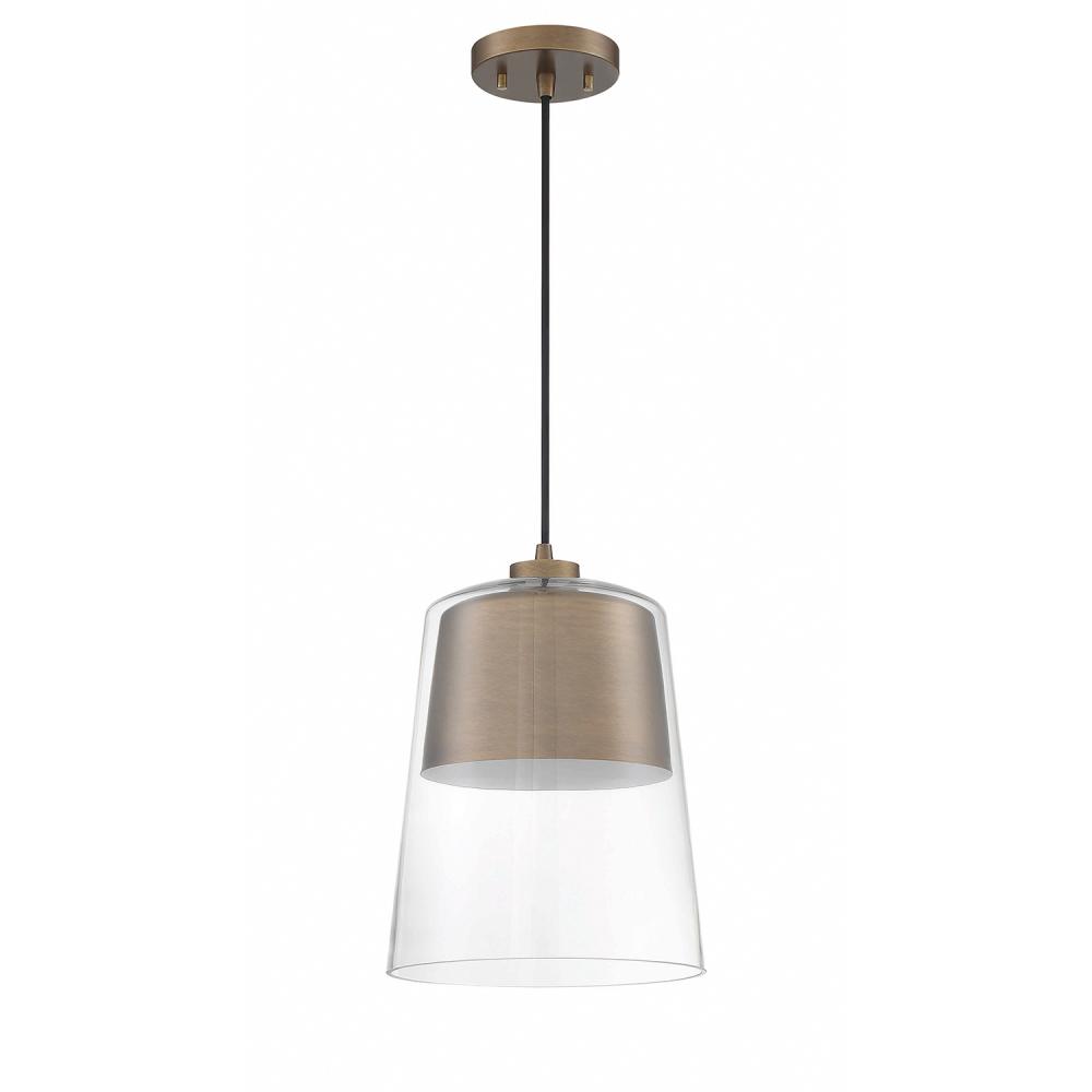 CALADON 1-Light Brass Pendant