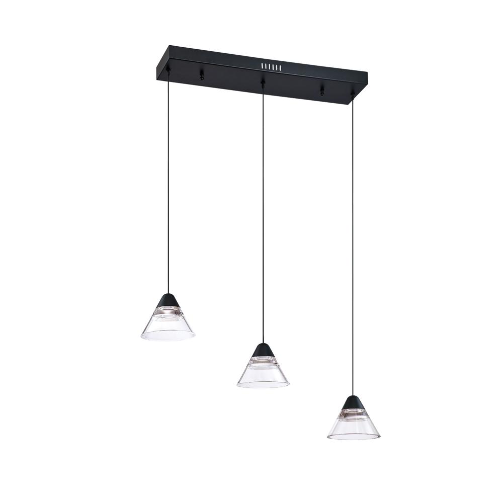 GEO 3-Light Black LED Bar