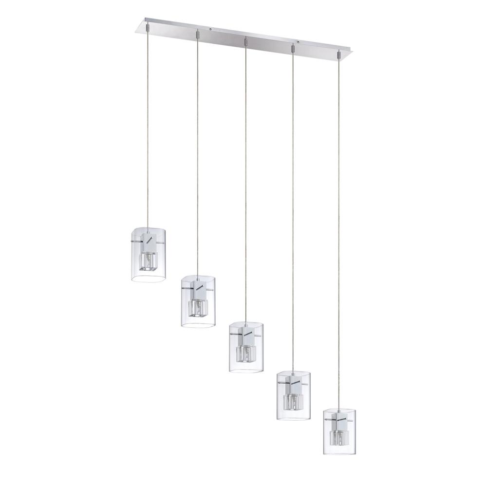 METRO series 5-Light Chrome Pendant Bar