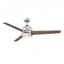 Kendal AC22552-SN - ZIG 52 in. LED Satin Nickel Ceiling Fan