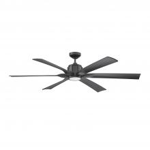 Kendal AC23160-BLK - MACH-1 60 in. Black LED Ceiling Fan