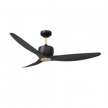 Kendal AC30452-BLK/OCB - ELEMONT 52 in. Matte Black & Oilcan Brass Ceiling Fan