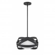 Kendal PF128-BLK - SATURN 1-Light Black Pendant