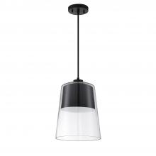 Kendal PF137-BLK - CALADON 1-Light Black Pendant