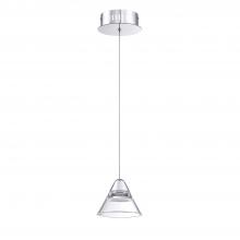 Kendal PF213-1LPE-CH - GEO 1-Light Chrome LED Pendant