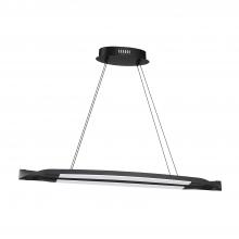 Kendal PF9736-BLK - SERPHUS 38 Watt Black Integrated LED Pendant Bar