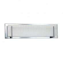 Kendal VF2400-4L-CH - Aurora 4-Light Chrome Vanity Light with Linen Glass