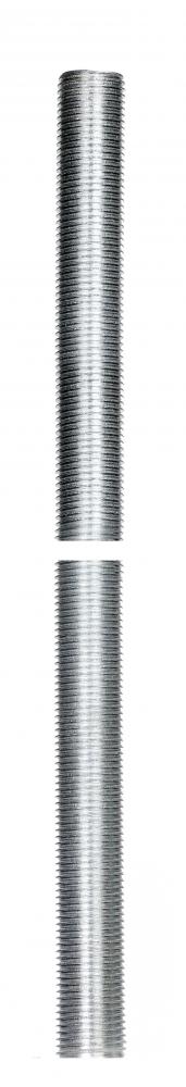 1/8 IP Steel Nipple; Zinc Plated; 48" Length; 3/8" Wide