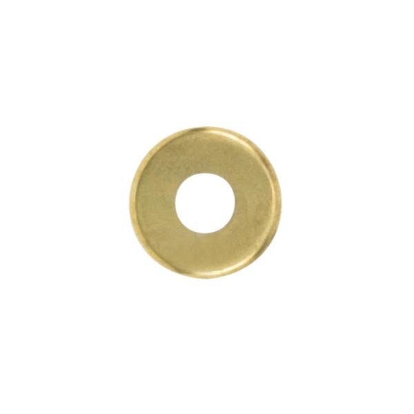Steel Check Ring; Curled Edge; 1/8 IP Slip; Brass Plated Finish; 1" Diameter