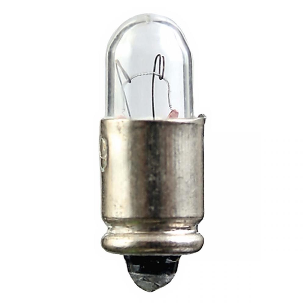 1.12 Watt; Miniature; T3-1/4; Clear; 7000 Average rated hours; Midget Grooved base; 28 Volt
