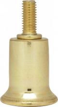Satco Products Inc. 90/142 - Steel Riser; 1/4-27; Brass Plated; 1" Height