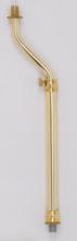 Satco Products Inc. 90/273 - Adjustable Figurine; 10"-15"; 1/8 IP; Threaded Ends; Brass Plated Finish