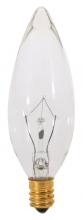 Satco Products Inc. A3620 - 15 Watt BA9 1/2 Incandescent; Clear; 2500 Average rated hours; 114 Lumens; Candelabra base; 130 Volt