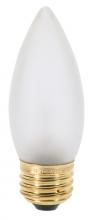 Satco Products Inc. A3634 - 25 Watt B11 Incandescent; Frost; 2500 Average rated hours; 200 Lumens; Medium base; 130 Volt