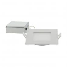Satco Products Inc. S11829 - 10 Watt; LED Direct Wire Downlight; Edge-lit; 4 inch; CCT Selectable; 120 volt; Dimmable; Square;