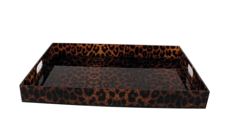 SERVING TRAY, MD, LEOPARD