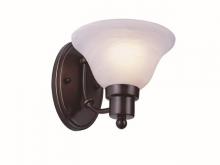 Trans Globe 6541 WB - Perkins 1-Light Armed Indoor Wall Sconce with Glass Bell Shade