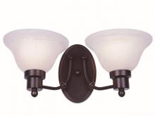 Trans Globe 6542 WB - Perkins 2-Light Armed Indoor Wall Sconce with Glass Bell Shades