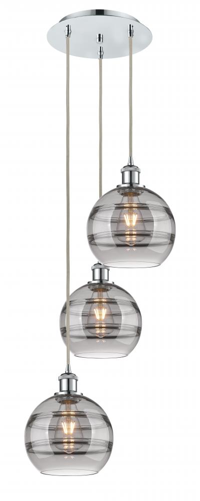Rochester - 3 Light - 15 inch - Polished Chrome - Cord hung - Multi Pendant
