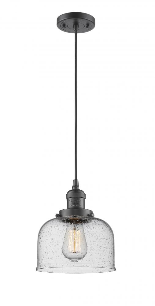 Bell - 1 Light - 8 inch - Oil Rubbed Bronze - Cord hung - Mini Pendant