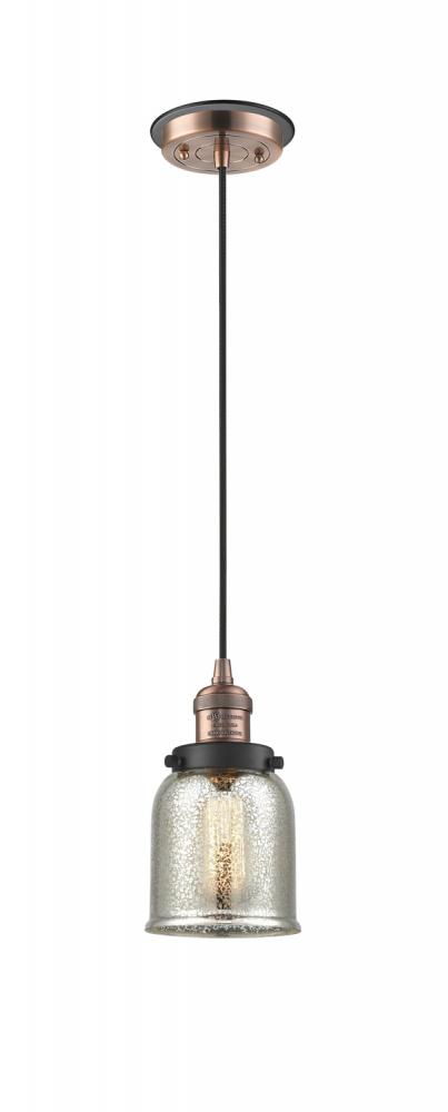 Bell - 1 Light - 5 inch - Antique Copper - Cord hung - Mini Pendant