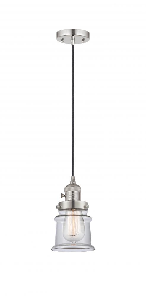 Canton - 1 Light - 5 inch - Polished Nickel - Cord hung - Mini Pendant