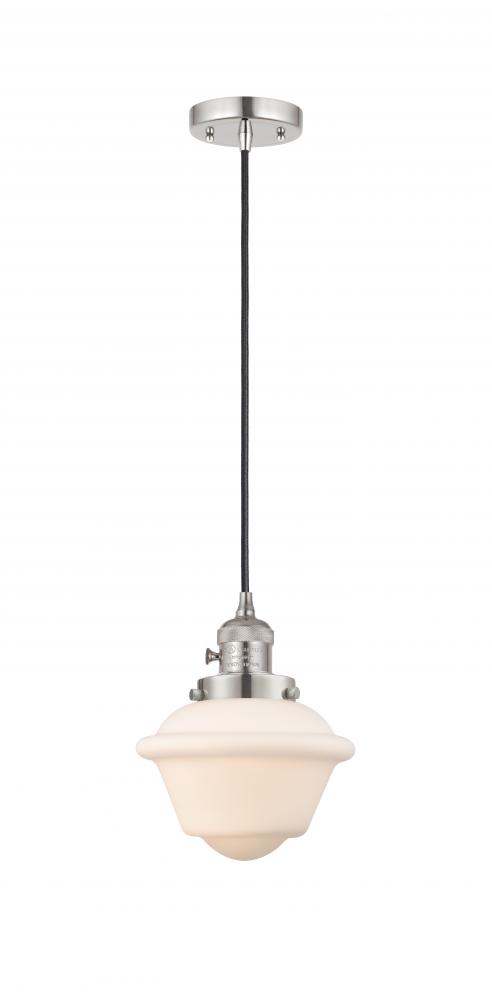 Oxford - 1 Light - 7 inch - Polished Nickel - Cord hung - Mini Pendant