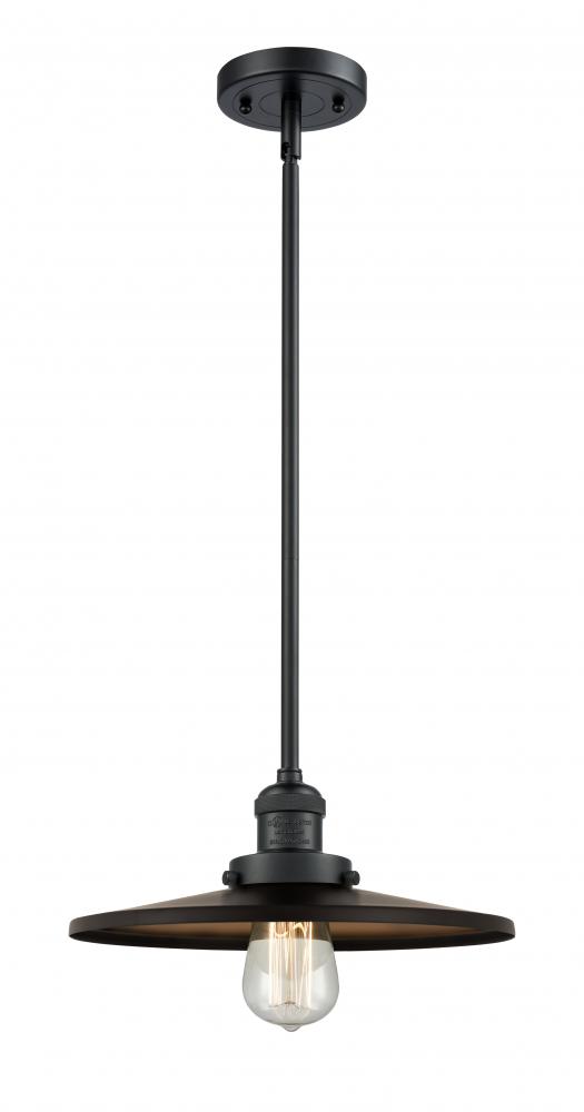 Appalachian - 1 Light - 12 inch - Matte Black - Stem Hung - Mini Pendant