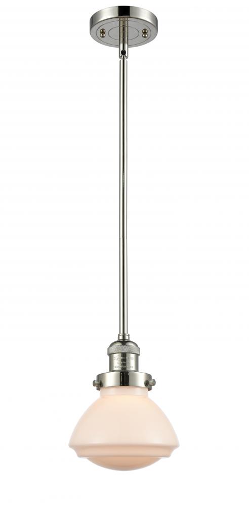 Olean - 1 Light - 7 inch - Polished Nickel - Stem Hung - Mini Pendant