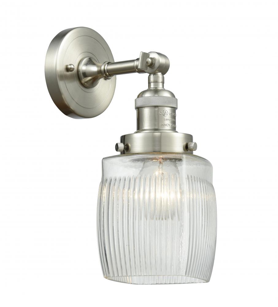 Colton - 1 Light - 6 inch - Brushed Satin Nickel - Sconce