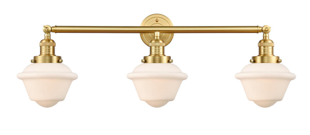 Oxford - 3 Light - 34 inch - Satin Gold - Bath Vanity Light