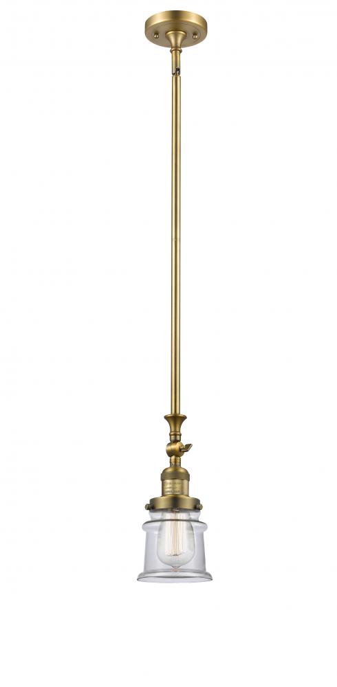 Canton - 1 Light - 5 inch - Brushed Brass - Stem Hung - Mini Pendant