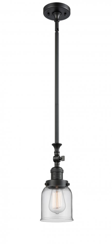 Bell - 1 Light - 5 inch - Matte Black - Stem Hung - Mini Pendant