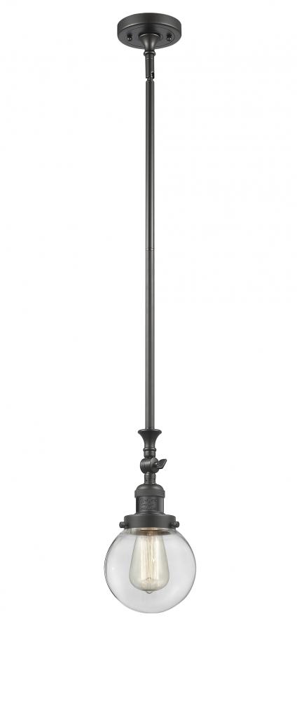 Beacon - 1 Light - 6 inch - Oil Rubbed Bronze - Stem Hung - Mini Pendant