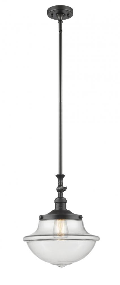 Oxford - 1 Light - 12 inch - Oil Rubbed Bronze - Stem Hung - Mini Pendant