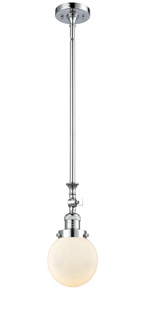 Beacon - 1 Light - 6 inch - Polished Chrome - Stem Hung - Mini Pendant