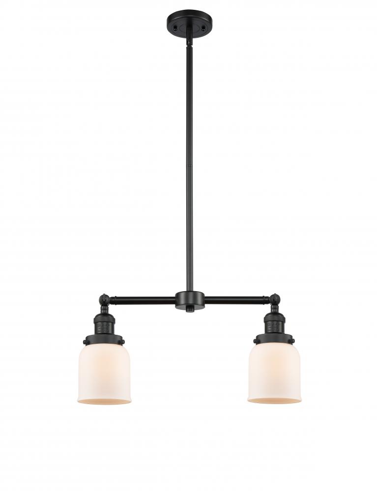 Bell - 2 Light - 21 inch - Matte Black - Stem Hung - Island Light