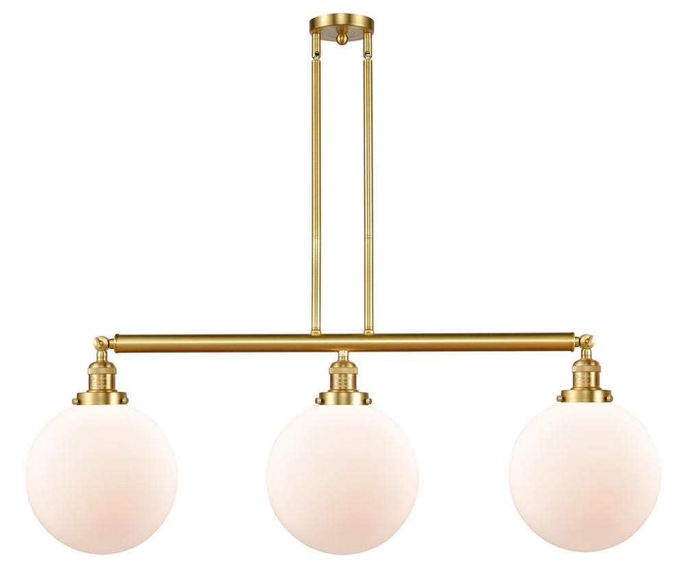 Beacon - 3 Light - 42 inch - Satin Gold - Stem Hung - Island Light