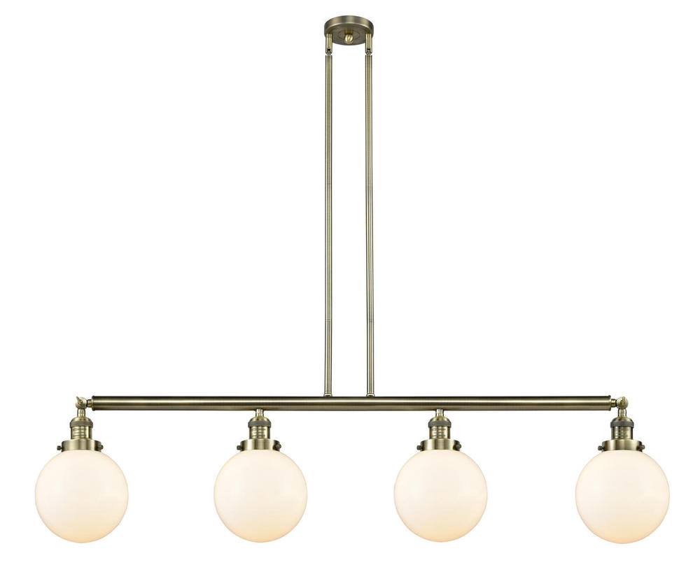 Beacon - 4 Light - 53 inch - Antique Brass - Stem Hung - Island Light