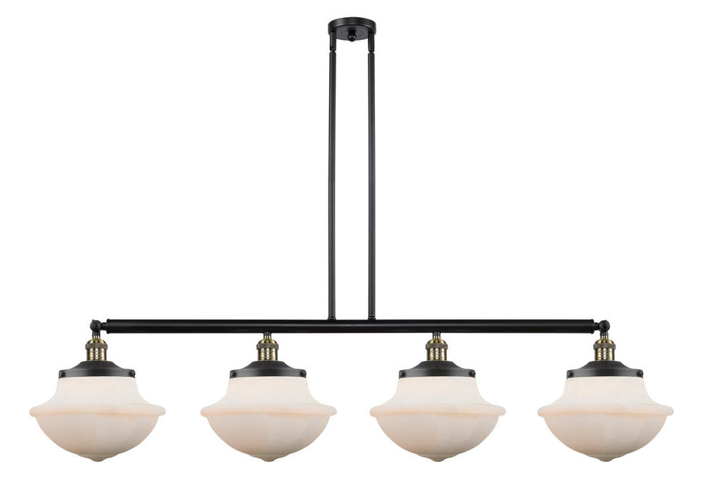 Oxford - 4 Light - 54 inch - Black Antique Brass - Stem Hung - Island Light