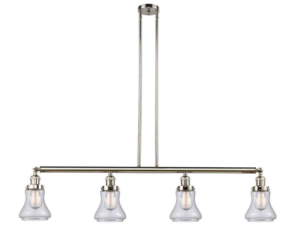 Bellmont - 4 Light - 51 inch - Polished Nickel - Stem Hung - Island Light