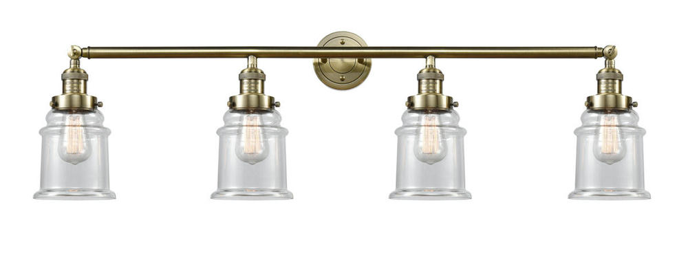 Canton - 4 Light - 42 inch - Antique Brass - Bath Vanity Light