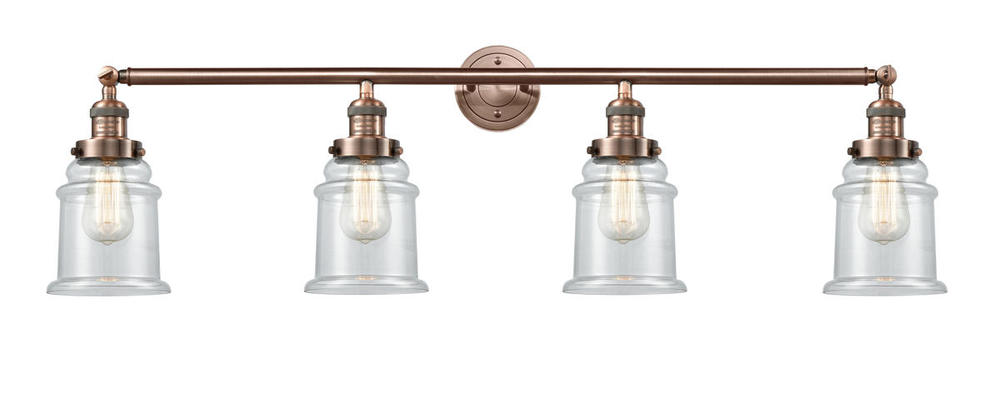 Canton - 4 Light - 42 inch - Antique Copper - Bath Vanity Light